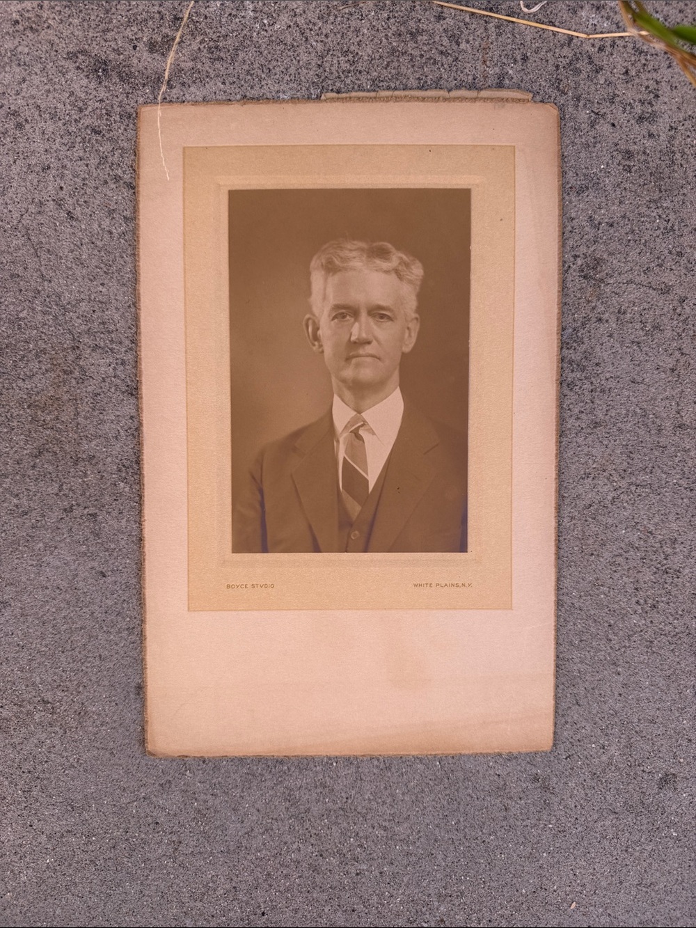 20th Century Sepia Portrait Man in Suit - Boyce Studio